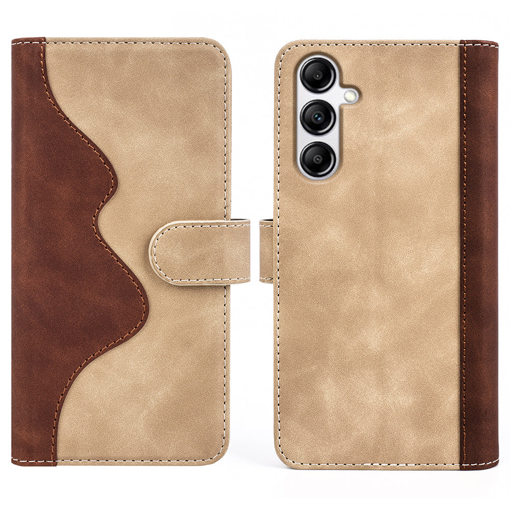 For Samsung Galaxy A34 5G Wallet Case Dual Color Splicing Stand PU Leather Phone Cover For Samsung Galaxy A34 5G Wallet Case Dual Color Splicing Stand PU Leather Phone Cover